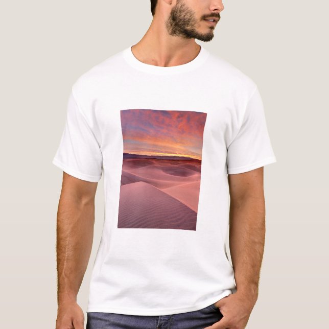 Pink sand dunes, Death Valley, CA T-Shirt (Front)