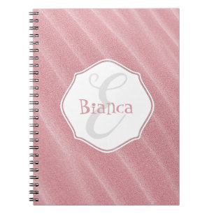 Pink Sand Ripples Personalised Notebook