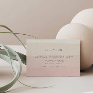 Pink Sand Wedding Reception Enclosure Card