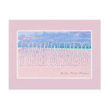 Pink Sands, Harbour Island, Bahamas Postcard