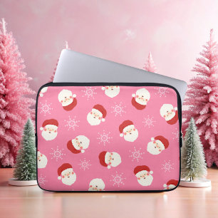 Pink Santa 2 Laptop Sleeve