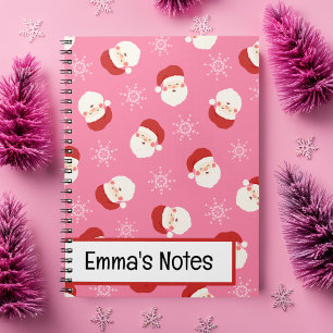 Pink Santa 2 Notebook