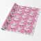 Pink Santa Claus Holiday Christmas Wrapping Paper