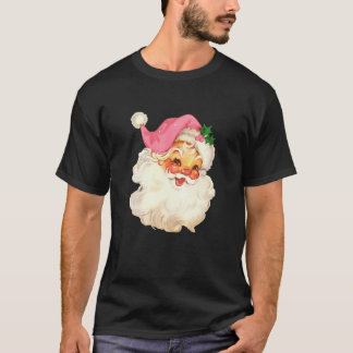Pink Santa Claus I'm Dreaming Of A Pink Christmas T-Shirt