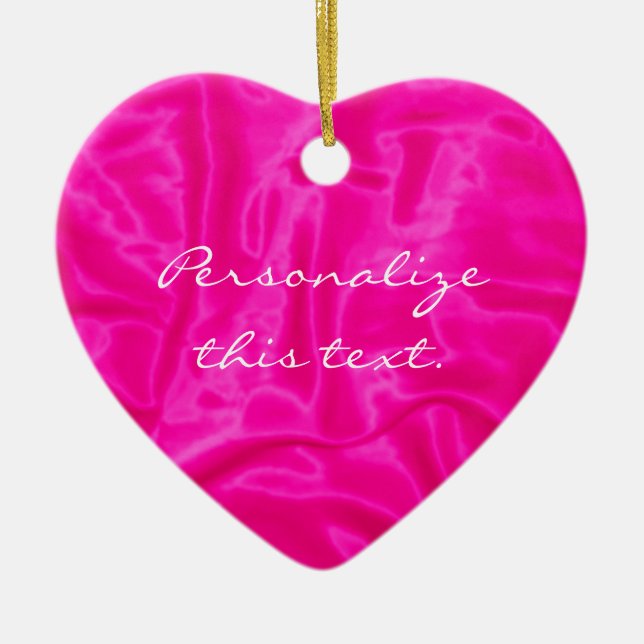 Pink Satin-Christmas Ornament (Front)