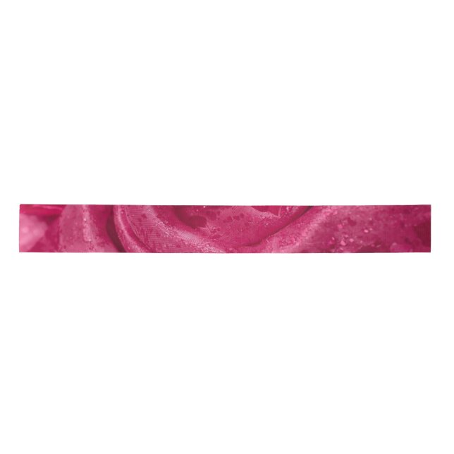Pink Satin Rose Ribbon (Front)