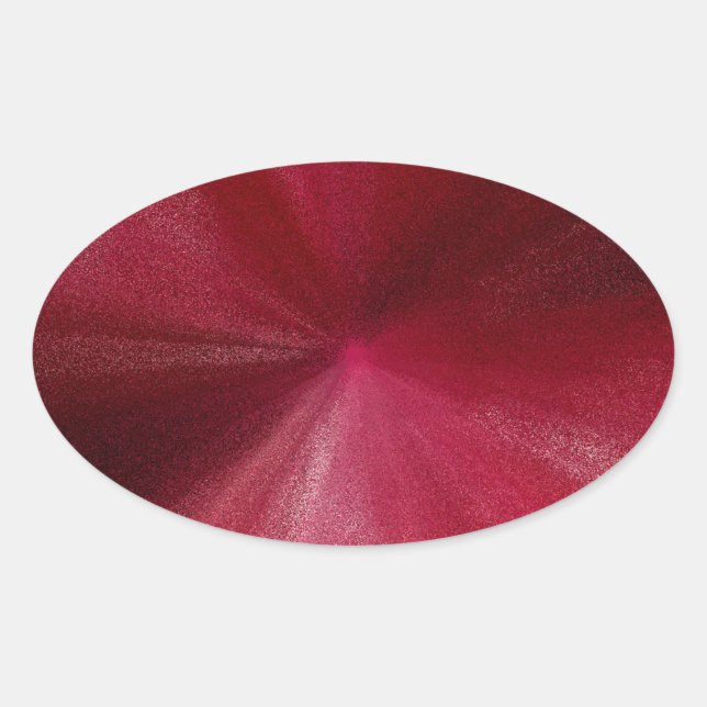 Pink Satin Sparkles Oval Sticker (Front)