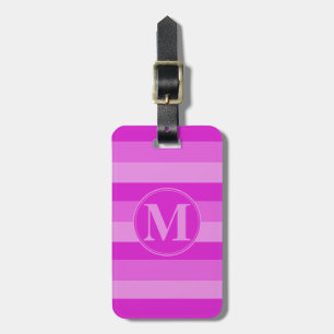 Pink Scale RF Tritone Monogram Luggage Tag