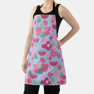 Pink Scandinavian Spring Apron