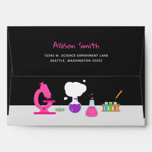 Pink Science Lab Envelope