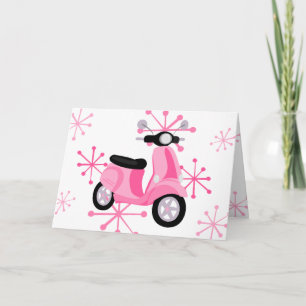 Pink Scooter Card