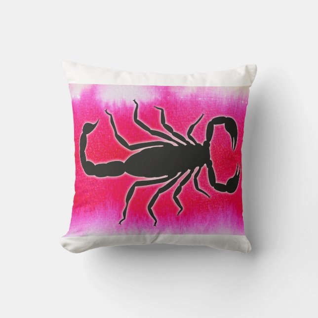 pink scorpio cushion (Front)