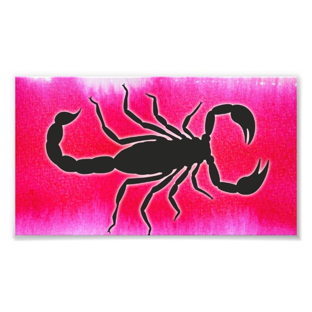 pink scorpio photo print (Front)