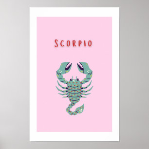 Pink Scorpio, zodiac, star sign