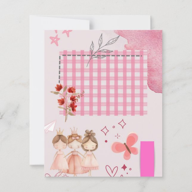 Pink scrapbook paper (Back)