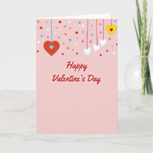 Pink Scrapbook Valentines Day Card