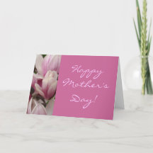 Pink Script Floral Mother's Day