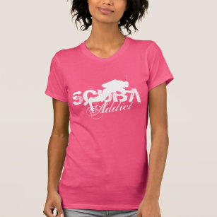 Pink scuba diving t shirt for women