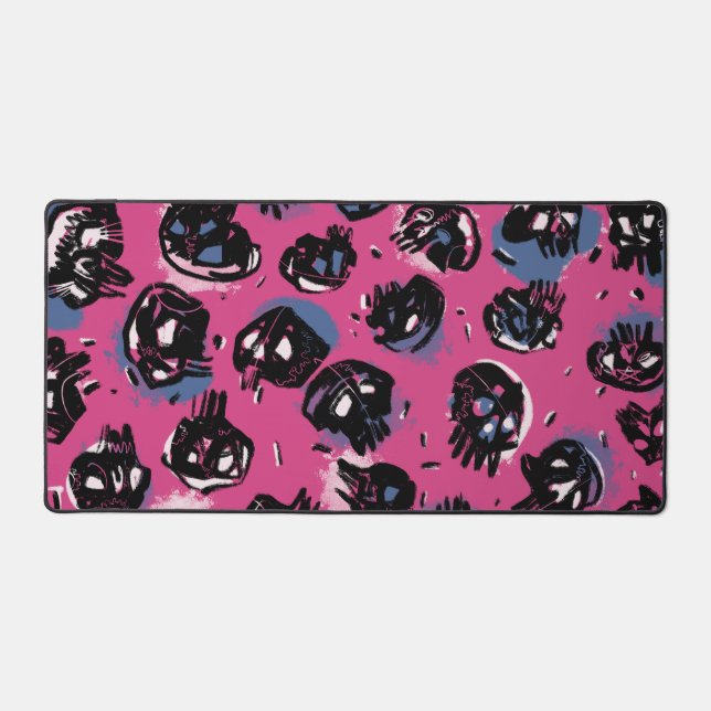 Pink scull emo Electronics  Computer & Laptop  Desk Mat (Front)