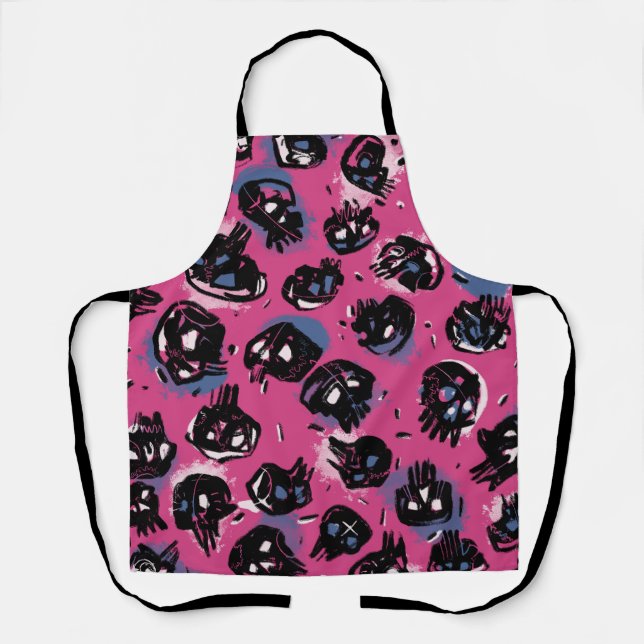 Pink scull emo Home & Living  Kitchen & Dining   Apron (Front)