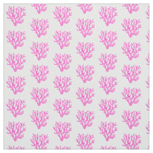 Pink sea coral  fabric