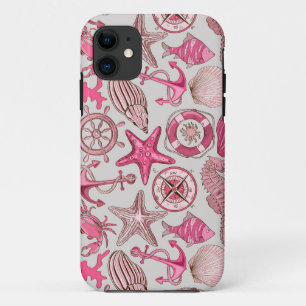 Pink Sea Pattern iPhone 11 Case