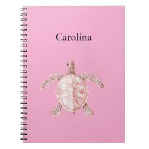 Pink Sea Turtle Notebook