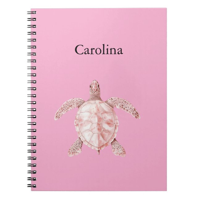 Pink Sea Turtle Notebook (Front)