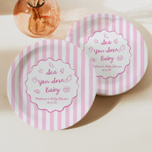 Pink Sea You Soon Baby Coastal Baby Shower