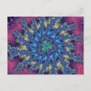 Pink Seafoam Burst Postcard