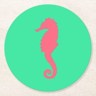 Pink Seahorse Coaster