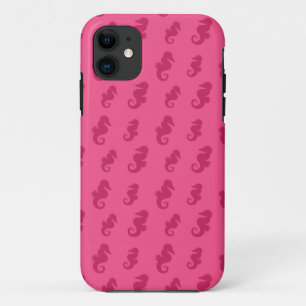 Pink seahorses iPhone 11 case