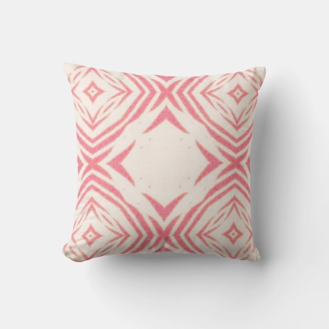 Pink Seamless Pattern Cushion (Front)