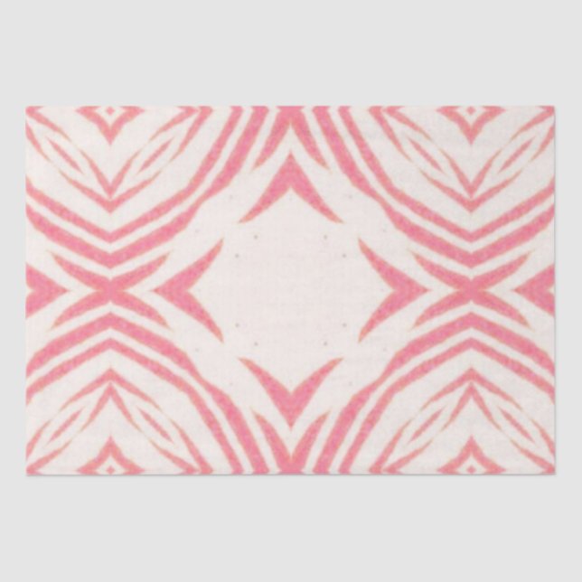 Pink Seamless Pattern Tissue Paper (Front)