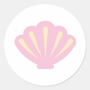 Pink Seashell Envelope Seal