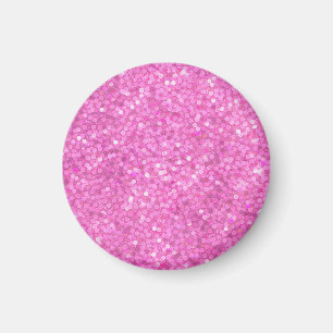Pink Sequins Bling Magnet