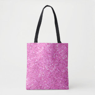 Pink Sequins Bling Tote Bag