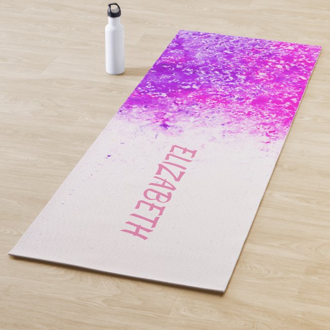 Pink sequins yoga mat (In Situ)