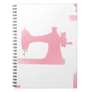 pink sewing machine notebook