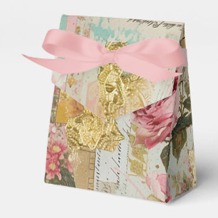 Pink Shabby Chic Roses Favour Box