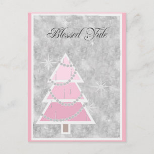 Pink shade, Yule Cards
