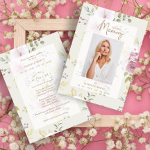 Pink Shades Botanical Floral Traditional Photo