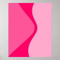 Pink Shades Curved Geometric Shapes