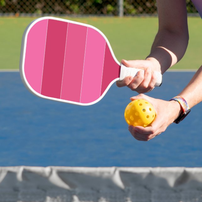 Pink Shades of Hawaii Stripes Pickleball Paddle (Insitu)