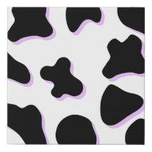 Pink shadow Cow Canvas Print