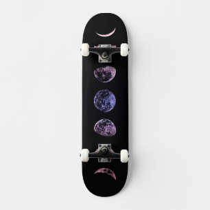 Pink Shadow Moon Skateboard