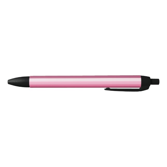 Pink shadow stripes black ink pen (Bottom)