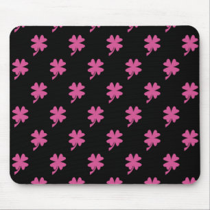 Pink Shamrock Mouse Pad