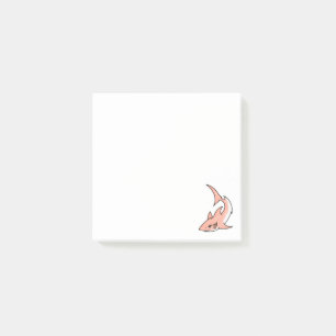 pink shark week cartoon tattoo art ocean animal post-it notes