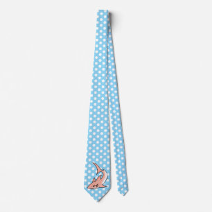 pink shark week cartoon tattoo art ocean animal tie